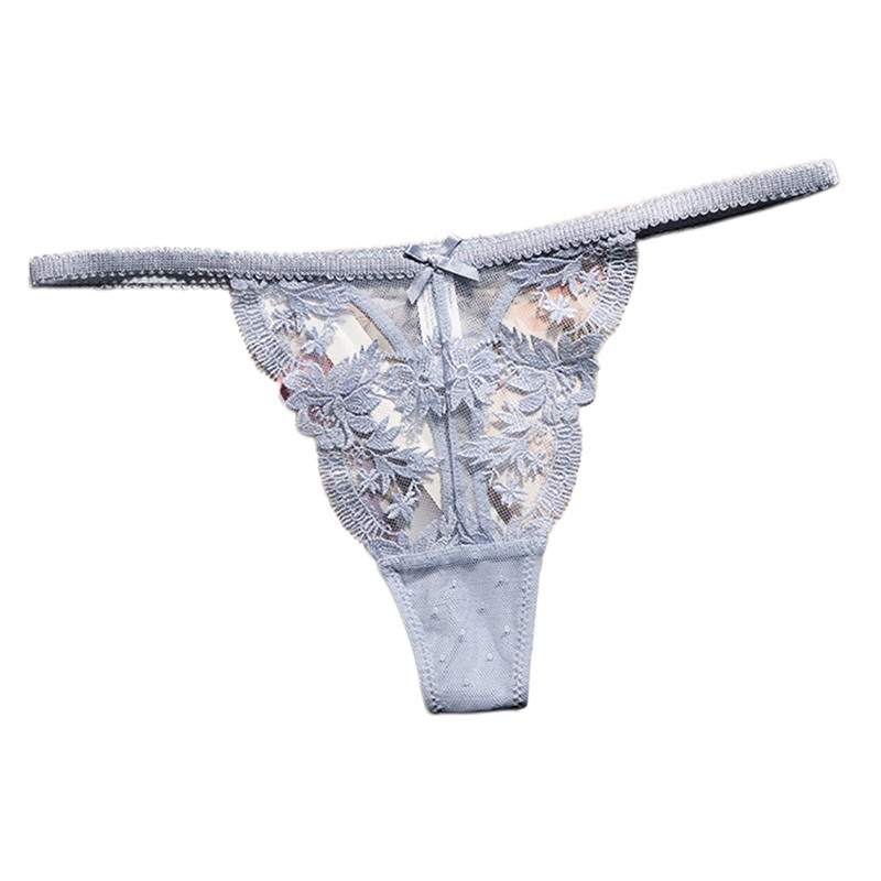 Underwear - กางเกงในลูกไม้เซ็กซี่ จีสตริง ผู้หญิง ระบายอากาศได้ดี ไร้รอยต่อ เอวต่ำ