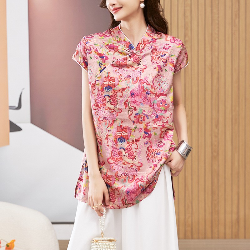 เสื้อผู้หญิง แขนสั้น คอกลม เสื - Shirts บทวิจารณ์และราคา