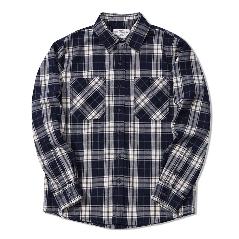 เสื้อเชิ้ตแฟลนเนลผู้ชายสไตล์คล - Flannel Plaid Shirt Heavy Weight บทวิจารณ์และราคา