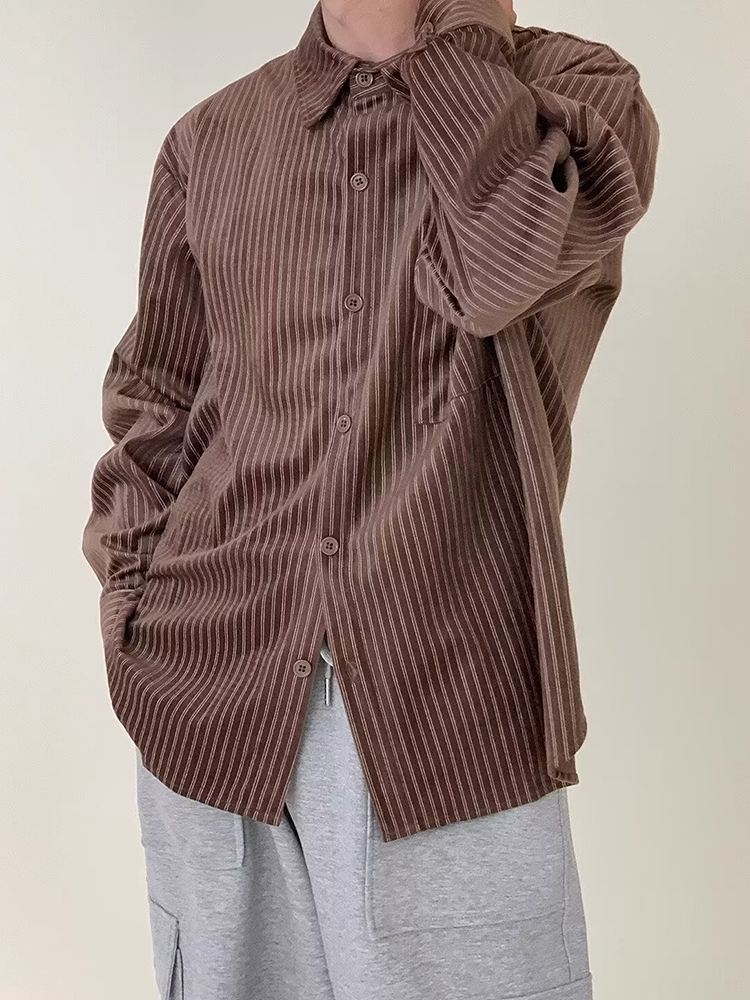 เสื้อเชิ้ตคอร์ดดูรอยแขนยาวผู้ช - Corduroy Button Up Shirt Men บทวิจารณ์และราคา