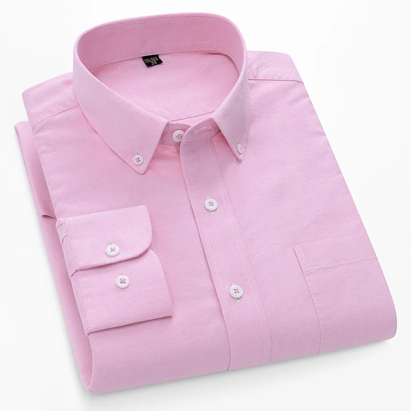 เสื้อเชิ้ตแขนยาวผ้าฝ้ายอ็อกซ์ฟ - Oxford Cotton Casual Shirt Business บทวิจารณ์และราคา
