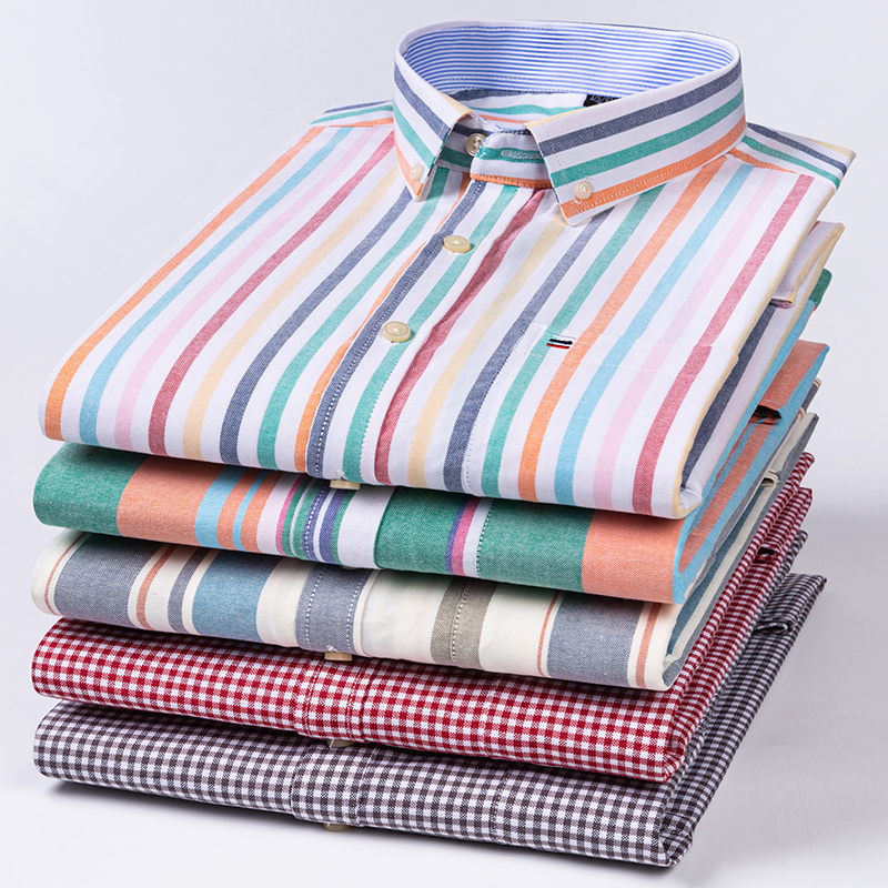 ผ้าฝ้ายคุณภาพสูงธุรกิจแฟชั่น O - Oxford Cotton Casual Shirt Business บทวิจารณ์และราคา