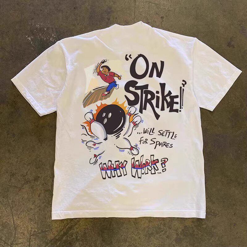ทำไมต้องมีเสื้อยืดคอกลมพิมพ์ลา - Short Sleeve Bowling Shirt Retro บทวิจารณ์และราคา