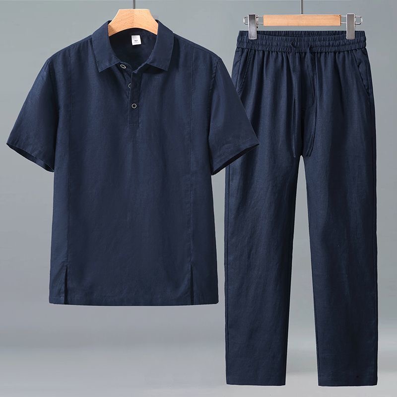 แฟชั่นฤดูใบไม้ผลิ/ฤดูร้อน เสื้ - Mens Linen Shirt Long Sleeve บทวิจารณ์และราคา