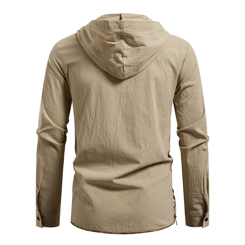 เสื้อยืดแขนยาวมีฮู้ดสำหรับผู้ช - Medieval Gothic Lace Up Pirate Shirt บทวิจารณ์และราคา