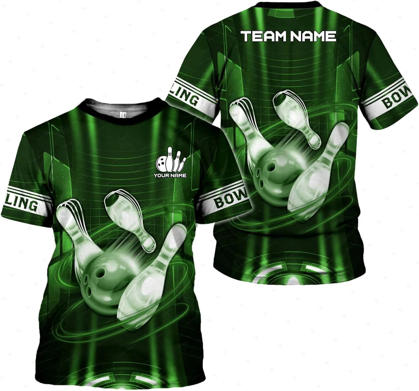 Custom ชื่อ Gradient โบว์ลิ่งเ - Short Sleeve Bowling Shirt Retro บทวิจารณ์และราคา