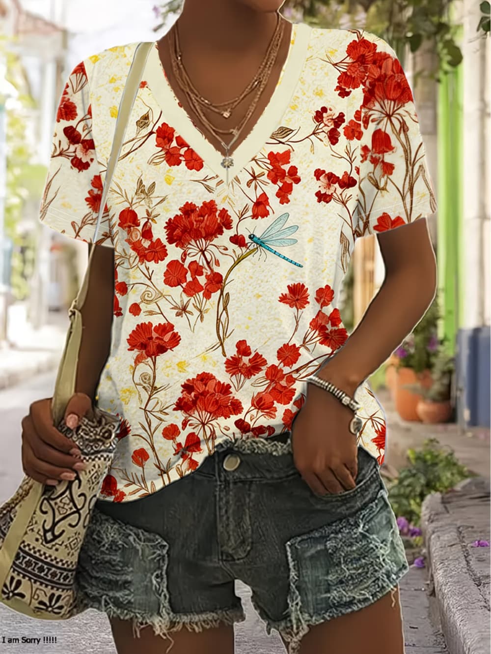 เสื้อยืดผู้หญิงลายดอกไม้สไตล์ว - Vintage Hawaiian Floral Shirt บทวิจารณ์และราคา