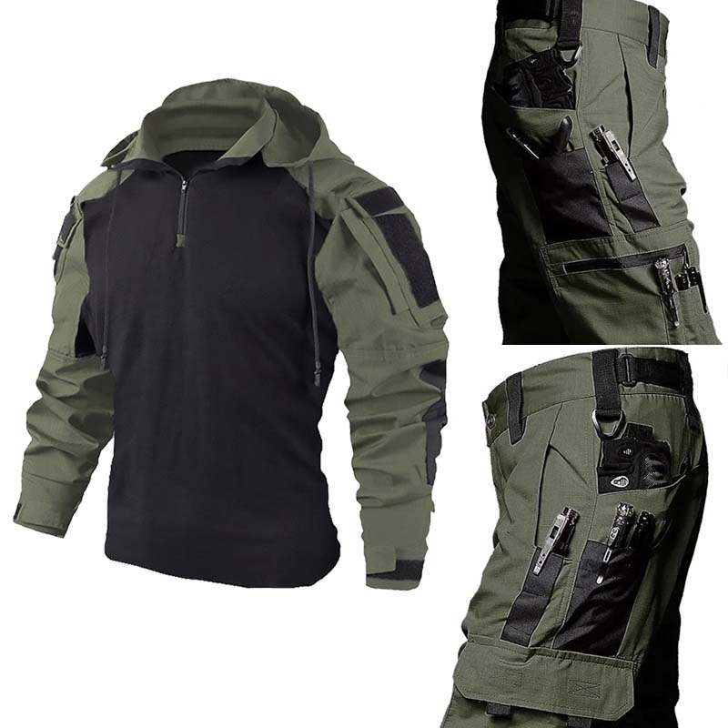 ชุดยุทธวิธีทหาร เสื้อฟร็อก + ก - Tactical Military Shirt Cargo บทวิจารณ์และราคา
