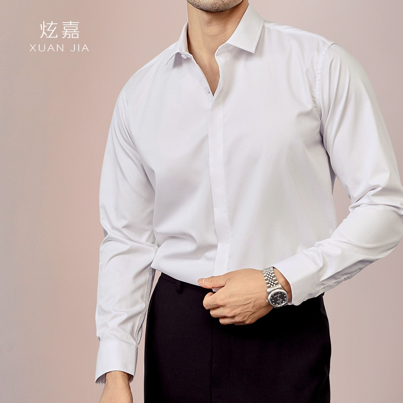 เสื้อเชิ้ตผ้าไหมผู้ชาย คอลเลคช - Mens Satin Silk Dress Shirt บทวิจารณ์และราคา