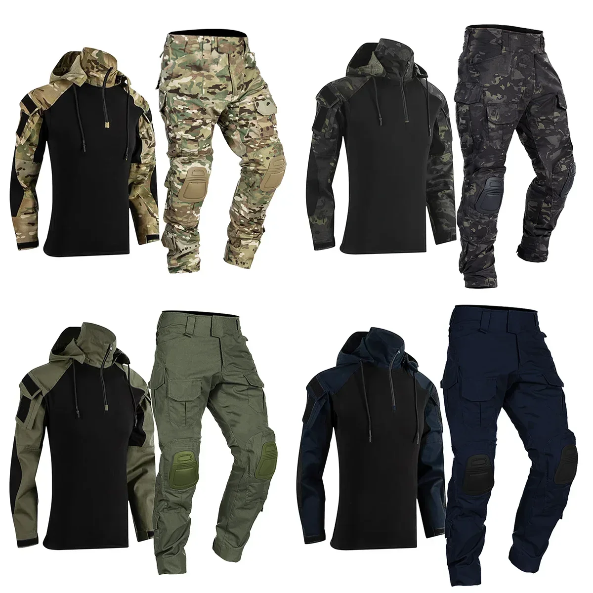 ชุดยูนิฟอร์มยุทธวิธีสำหรับผู้ช - Tactical Military Shirt Cargo บทวิจารณ์และราคา